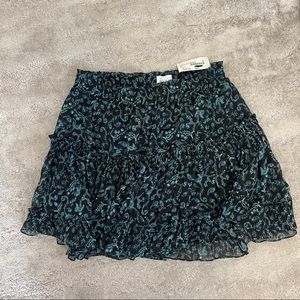 NWT MISA French Corner Printed Skirt